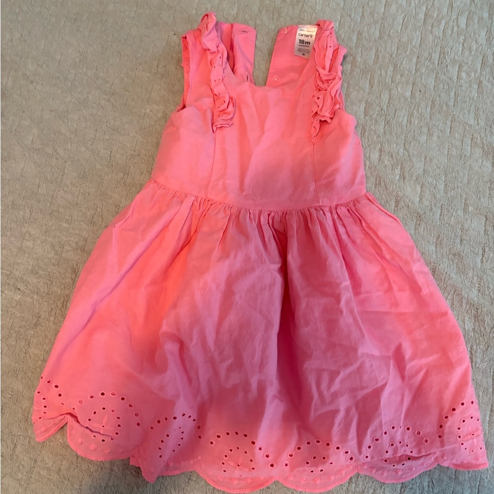 Pink Ruffled Kids Dress